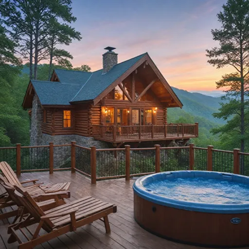 Elegant cabins with jacuzzi in Gatlinburg TN for a refined mountain escape