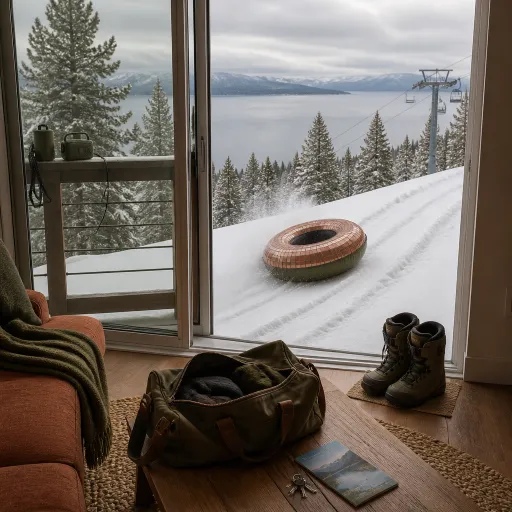 How disco tubing in Lake Tahoe turns a luxury vacation apartment stay into a night on snow